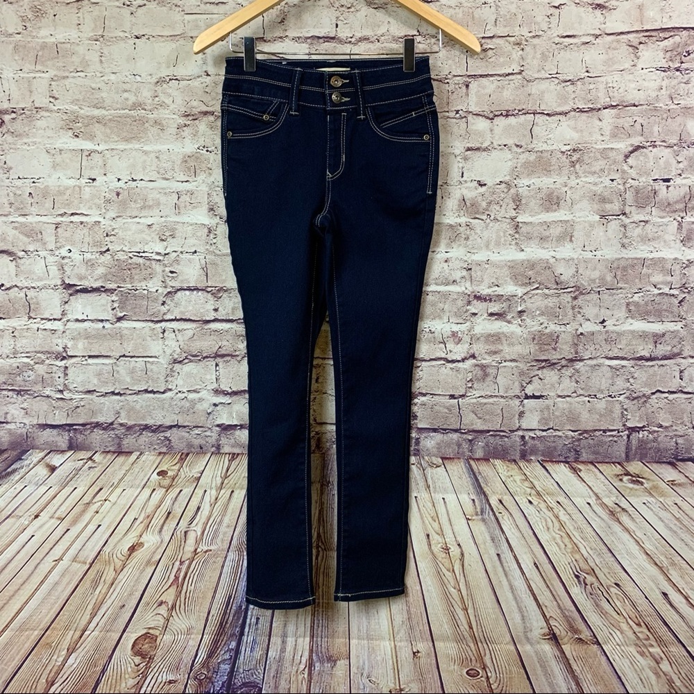 Mudd Girls Dark Wash High Rise Denim Jegging